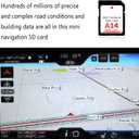 A14 Navigation SD Card,2023 Latest Version US & Canada Maps Car GPS Navigation System SD Card GM5T-19H449-AH Compatible with Ford Lincoln,Road Trip Essentials
