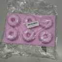 YoehMongYo 1 Pc Bundt Cake Pans for Baking, Non-stick Silicone Molds for Baking Jellies, Muffins, Donuts, Cookies, Cupcakes, 6-Cavity Mini Cake Pans (Pumpkin,Purple)