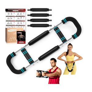 Twister Arm Trainer, 30-160 lbs Adjustable Twister Arm Chest Exerciser with 2/4 Spring & Poster for Men & Women, Detachable Power Twister Home Fitness Equipment for Enhancing Upper Body Muscle