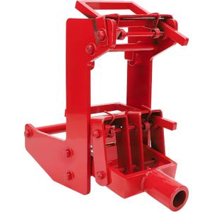 Cast Iron Wall Jack, Heavy-Duty Portable Wall Jacks for 1-7/8 inch Wide x 3-1/2 inch Long fir polesand 1" OD Steel Pipes, for Framing, Lifting Wall Beams, Rated Capacity 1,000 lbs, Red, Pack of 1