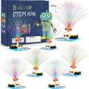 7 Set Bulk STEM Kit Individual Craft Kits for Kids, Science Projects Crafts Group Activity, Light Experiments Circuit Toys, Fun Fiber Optic STEAM Activities for Boys Girls Age 8-13 8-10 8-12 8 10 Year