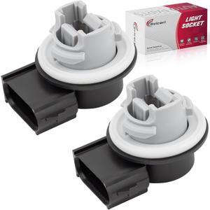 2Pcs Turn Signal Tail Light Socket Holder Compatible with F150 F250 F350 Super Duty Edge Escape,Rear Parking Brake Stop Connectors Plug Replace OE #2U5Z-13411-DA, 2U5Z13411DA