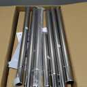 SEIRIONE Corner Shower Caddy Tension Pole, Quick Setup, Rust-Free Bathroom Shower Organizer Corner for Bathtub Shampoo Storage, 4-Tier Adjustable Shelf, Drill Free, Fits 34 to 116 Inch Height, Silver