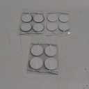 20 Pcs Round TENS Unit Replacement Pads for TENS, 2'' Electrodes Pads for TENS Unit, Latex-Free Reusable Eletrode Pads for TENS/EMS Muscle Stimulation Machine (White)