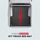 All Weather Truck Bed Mat Fit for 2020-2025 2026 Jeep Gladiator JT (5FT Bed) - Custom Fit TPE Heavy Duty Pickup Car Bed Cargo Mat for 2026 2025 2024 2023 2022 2021 2020 Gladiator Accessories