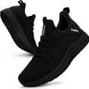 Feethit Women's Running Shoes Gym Tennis Walking Workout Sneakers Black 6.5