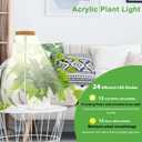 yadoker Halo Plant Grow Light, LED Growing Light Full Spectrum for Indoor Plants,Height Adjustable, Automatic Timer, 5V Low Safe Voltage,Idea for Small Plants