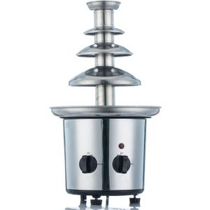 Chocolate Fountain Machine Electric Chocolate Fondue Fountain Machine 4 Tier Stainless Steel 4-Pound Capacity for Chocolate, Butter, Cheese