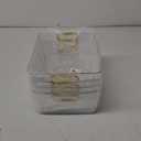 Clear Plastic Storage Bin, 4 Pack Pantry Organizer Containers
