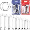 Mini Wrench Set Open End Wrench Combination Wrench Small Wrench Set, Metric and SAE (MET & SAE)