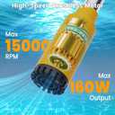 Cordless Stick Water Transfer Pump Compatible with Dewalt 20V Battery(Tool Only), 720 GPH Portable Electric Water Pump, Sump Pump, 160W Brushless Utility Water Pump for Pool, Garden, Pond and Boat