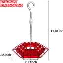 Hummingbird Feeder,2025 Premium Ant & Bee Proof Hummingbird Feeder - 32-Port Clear Nectar Reservoir, Easy Clean Hanging Design, Leak-Proof Outdoor Garden Decor, (2, Blue)