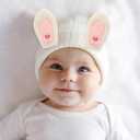 LIFKOME Plush Bunny Ears Headband Accessories for DIY Crafts Easter Hair Hoops Charms Girls Cosplay Decoration 4.92X2.95In, 12.5X7.5CM