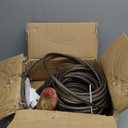 Carbon Steel Winch Cable,18100 lbs Breaking Strength, 7/16 Inch x 100 Feet Heavy Duty Towing Cable with 360 Swivel Self Locking Hook Universal Fit for Winch Operations, Lifting, Towing (Grey + Red)