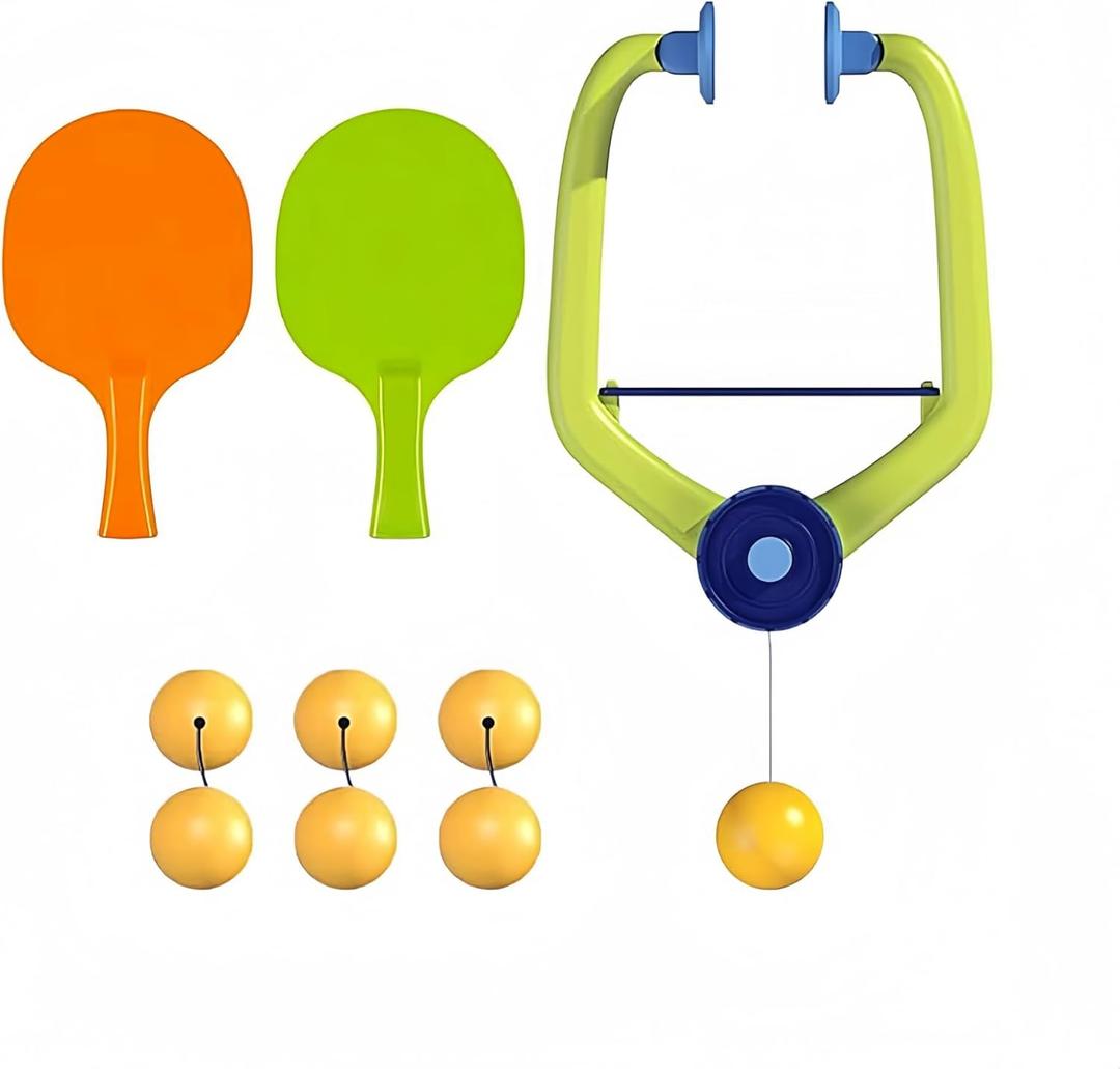 Door Jam Ping Pong Indoor Doorway Frame Hanging Table Tennis Training Portable Set