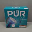 PUR Plus 7-Cup Water Filter Pitcher for Fridge, Cleaner, Great-tasting Water, Dishwasher Safe, Powerful Filtration, Change Light Indicator, LockFit Cap Design, White