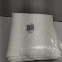 Inhousolu No Hook Waffle Weave Shower Curtain with Removable Snap in Fabric Liner Set for Bathroom, 230 GSM Heavy Duty Weighted Hem, Water Repellent Washable Bath Curtains, 72 x 78 Inch, Ivory