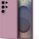 Vanjua Case for Samsung Galaxy S25 Ultra (Only), Stylish Liquid Silicone Slim Full-Body Protective Cover Compatible with Samsung Galaxy S25 Ultra 5G Phone Case (Rose Purple)