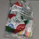 Coume 10 Pairs Christmas Kids Doodle Socks with 9 Pcs Markers DIY Coloring Christmas Stockings Kit Xmas Drawing Craft Christmas Gifts for Kids Arts