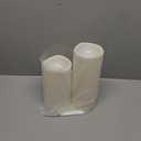 Eldnacele 8" 10"  4" Large Waterproof Outdoor Flameless Candles Remote and Timer, Battery Operated White Plastic LED Flickering Pillar Candles 2 Pack Dinner Wedding Porch Garden Lanterns Home Decor