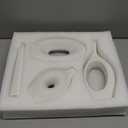 White Ceramic Vase Set of 4  Modern Boho Round Hollow Vases for Pampas Grass, Flowers or Greenery  Small Minimalist Vases for Living Room, Bedroom, Fireplace, Coffee Table or Entryway Decor