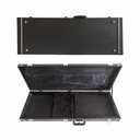 Electric Guitar Hard Case, Rectangle Wooden Hard-Shell Protective Carrying Case for ST TL Style with Lock Latch Padding (Black)