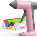 Mothers Day Gift, Cordless Hot Glue Gun Gifts Kit for Mom Grandma, 30s Fast Heating & 50PCS Premium Mini Glue Sticks, Rechargeable, Compact & Portable, Auto Shut-Off, Perfect for DIY, Crafts & Repairs (Pink)