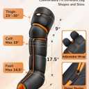 Leg Massager with Heat and Compression : Foot and Calf Massager for Circulation and Pain Relief, Sequential Compression Boots with 6 Modes, 9 Intensity, 3 Heat - Gifts for Mom, Dad, Him, Her