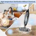 12-in-1 Steam Mop, Steam Cleaner for Home with Handheld Detachable Floor Steamer for Cleaning Hardwood, Windows, Tiles Grout, Furniture, Carpet with Washable Microfiber Pads, Whole Home Use