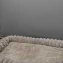 Zakkart SnugCloud Cat Window Perch with 4-Sided Bolster - Orthopedic Cat Hammock for Window Sill - Solid Hardwood & Metal Frame - Window Seat for Pets (Dark Stained Wood w/Gray Bed, Large)