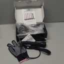 Ohuhu Curling Iron Wand LCD Temperature Display 5Pcs 0.35 to 1.25 Inch Interchangeable Ceramic Barrel Heat Protective Glove for Girls Women Mother Gift Black