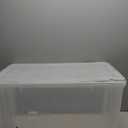 IRIS USA 156 Qt Storage Box with Gasket Seal Lid, BPA-Free, Made in USA - Heavy Duty Moving Containers with Tight Latch, Weather Proof Tote Bin, WEATHERPRO - Clear/Black