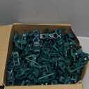 C7 C9 Christmas Lights Spring Clips, 100 Count Holiday Lights Quick Spring Clips, Shatterproof Shingle and Gutter Clips for E12, E17Socket, Rope Lights Roofline Fence Railing Mantel Christmas Trees