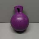 Jolly Pets Tug-n-Toss Heavy Duty Dog Toy Ball with Handle, 8 Inches/Large, Purple