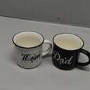 YHRJWN New Parents Mugs Set - Mom & Dad Gifts for Couples, Perfect for Mothers Day, Fathers Day & Christmas, 15 Oz Each (White,black)