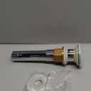 Bathroom Sink Drain with Overflow - Brushed Gold Pop Up Drain incl. 3 Extra Seals - German Brand