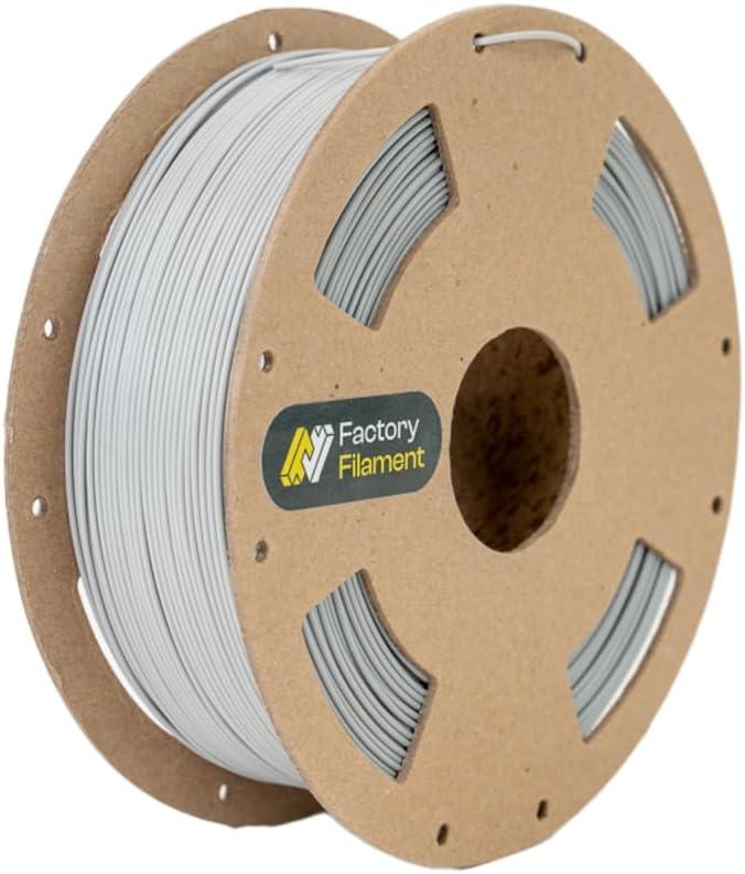 1.75mm Cool Grey PLA 3D Printer Filament, 1 KG Spool, Dimensional Accuracy +/- 0.02 mm, 3D Printing Filament