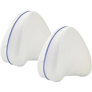 2 pcs Replacement Pillow Case for Contour Legacy Leg Washable Zippered Lightweight and Soft Cover ONLY, White