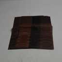 Place Mat Woven Vinyl Placemats Set Place Mats Crossweave Non-Slip Washable Table Mats for Dining Table Kitchen Reataurant Decor Coasters for Kitchen Dining Table(6Set Brown Black) (30x45 cm)