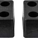 Buyers Products B5500 Molded Rubber Bumper Set, 3 x 3-1/2 x 6 Inch Tall, Durable Rectangular Rubber Bumpers for Truck and Trailer Protection, Compression-Molded Impact Guard, Pack of 2