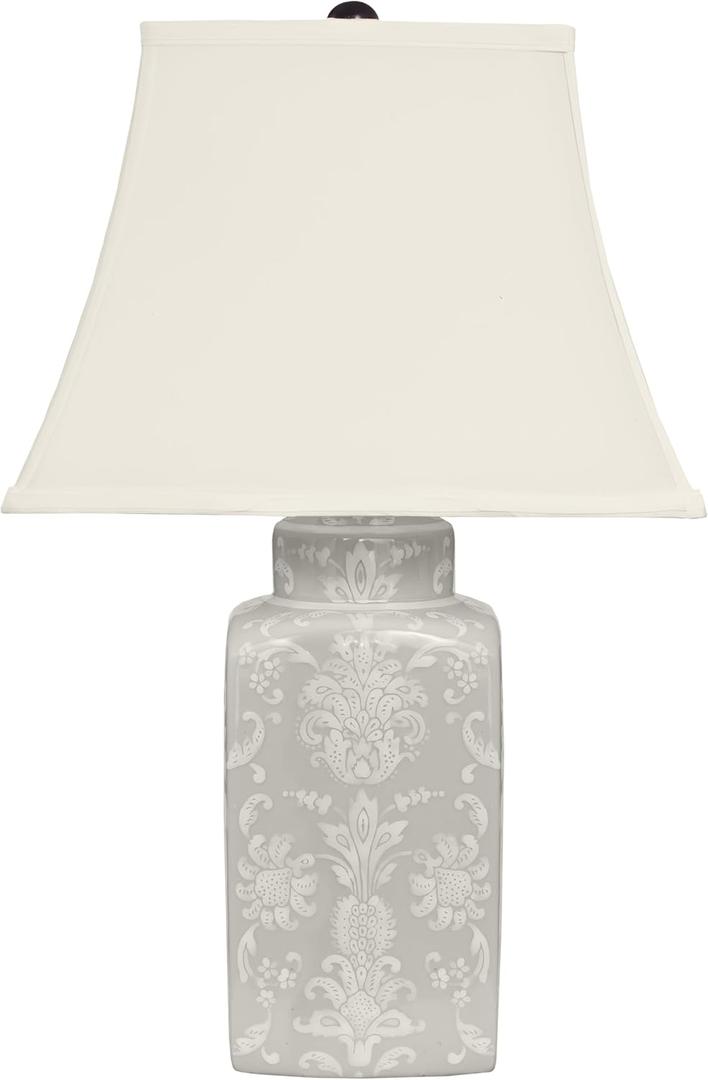 Red Lantern Victorian Lace Porcelain Lamp