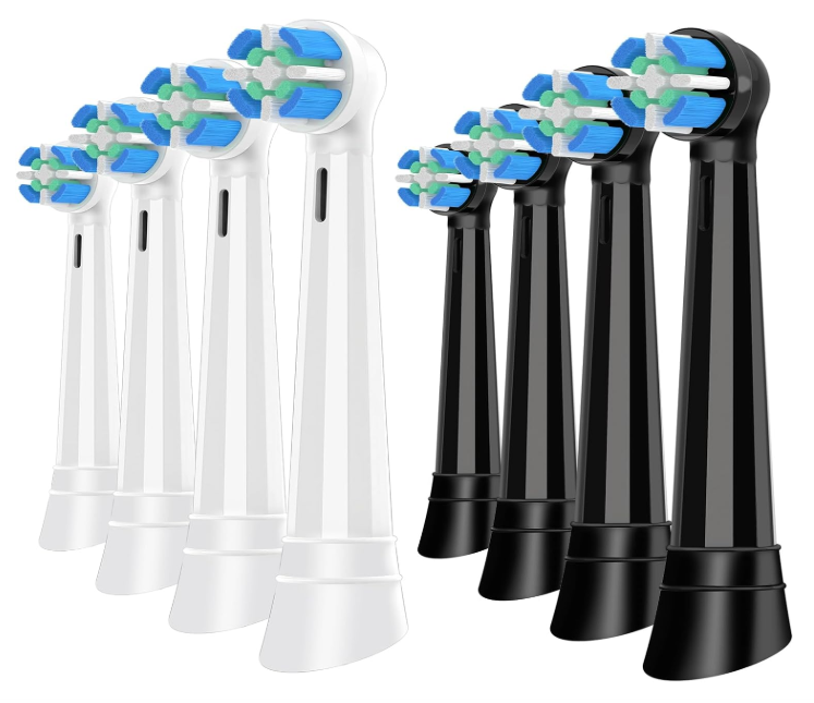 HSYTEK Replacement Heads Compatible with Oral B iO Replacement Heads for iO Series 2/3/4/5/6/7/8/9/10 Series Electric Toothbrush Handles, 8 Pack, Mix Color