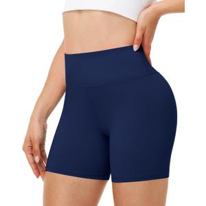 Runhit Women's Workout Biker Shorts - 3"/5"/8" High Waisted Tummy Control Spandex Booty Shorts for Volleyball Gym Yoga Dance (M)