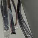 Rain Guards Fit for Toyota Highlander 2020 2021 2022 2023 2024 2025 L LE XLE XSE Limited Platinum Hybrid, Durable Tape on Side Windows Wind Deflectors Black - 6 PCS