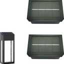 2 Pack Solar Light Replacement Top for Outdoor Fence Lights and Wall Lights, Solar Light Inserts 10Lumens Waterproof, 2 Lighting Mode - Color Changing and Warm White