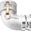 Venussar DA3030 Type DA Cam and Groove Hose Fitting, 90 Degree Elbow, 3" Female Camlock x 3" Male Camlock, 125PSI, Aluminum Material