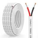 12 Gauge Marine Wire, 12/2 Duplex Marine Grade Cable, IP68 Waterproof/Oxygen-Free Tinned Copper Stranded PVC 12 AWG Wire for Boat, Automotive, RV, Solar, LED Strips (15FT)