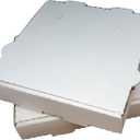 50 Pack Corrugated Pizza Box - White Cardboard (14" x 14")