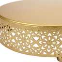 Hedume 3-Piece Cake Stand Set, Round Metal Cake Stands, Dessert Cupcake Pastry Candy Display Plate for Wedding, Event, Birthday Party