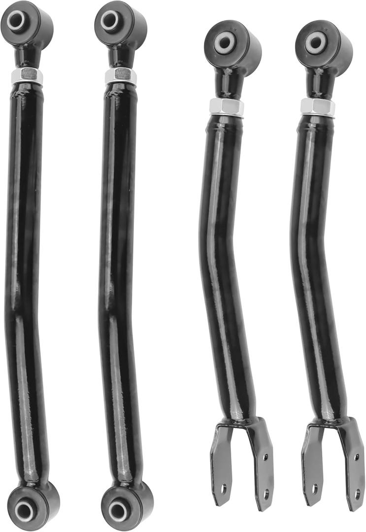 0-4.5" Lift Adjustable Control Arms for 2018-2024 Jeep Wrangler JL/JLU, 2020-2024 Jeep Gladiator JT - Heavy Duty Front Upper & Lower Arms